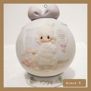 Vintage Precious Moments Christmas Ornament 1994